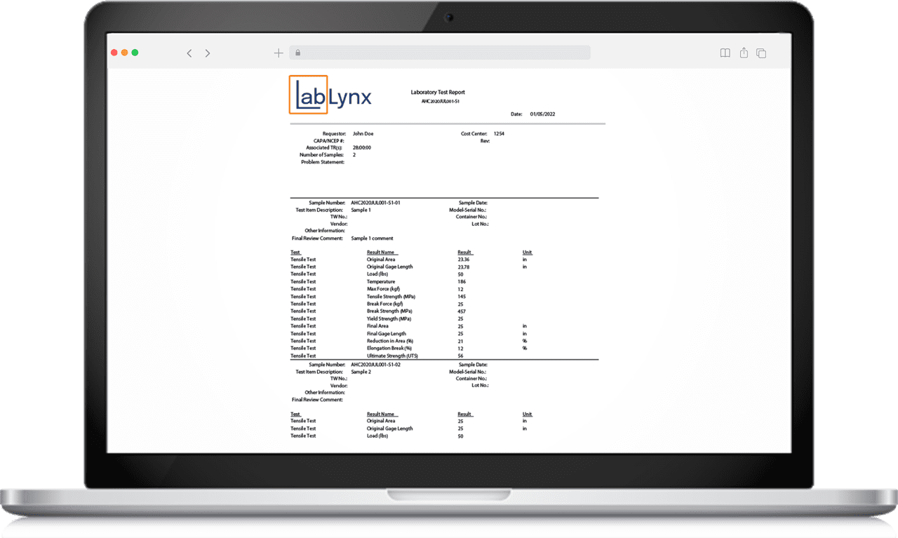 Custom Report Builder | LabLynx