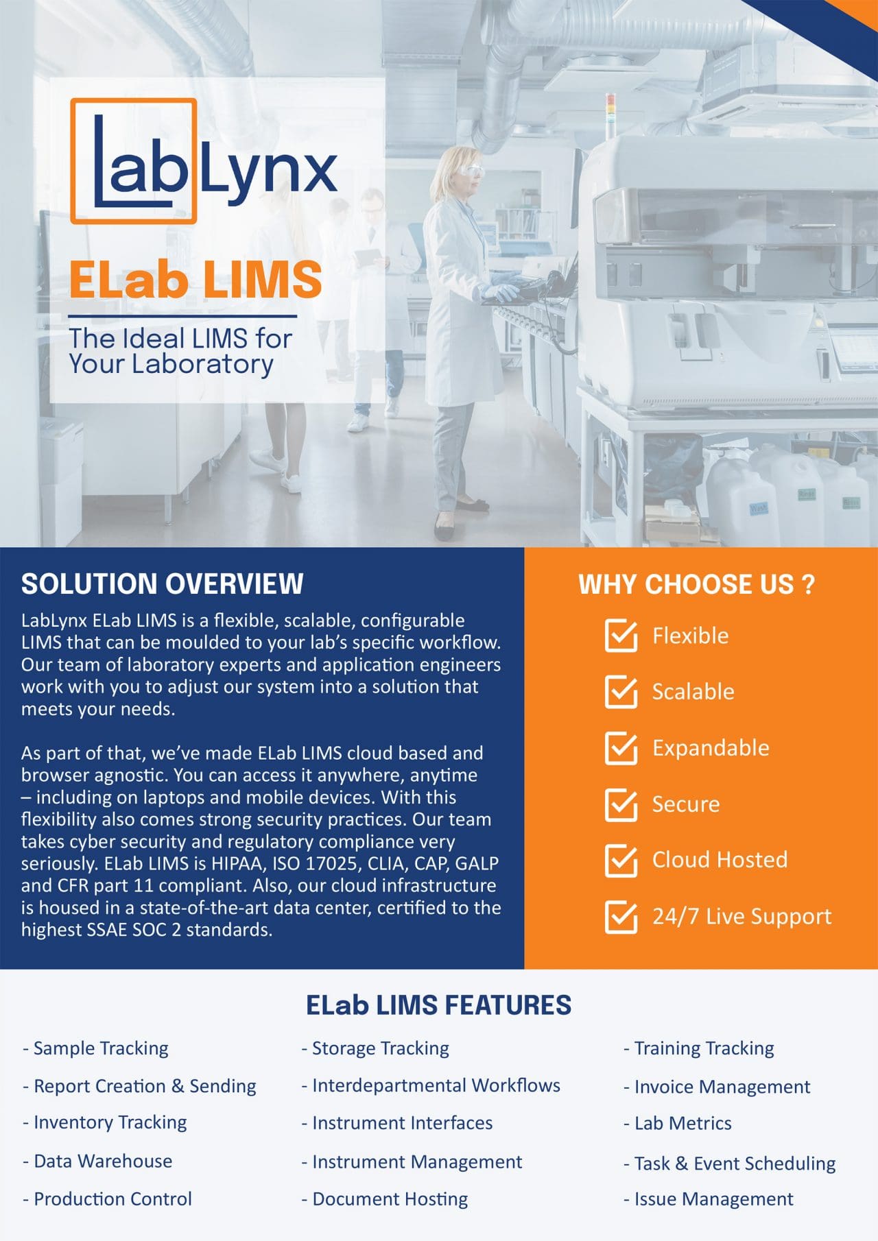 Ideal LIMS for Your Laboratory | Brochures | LabLynx