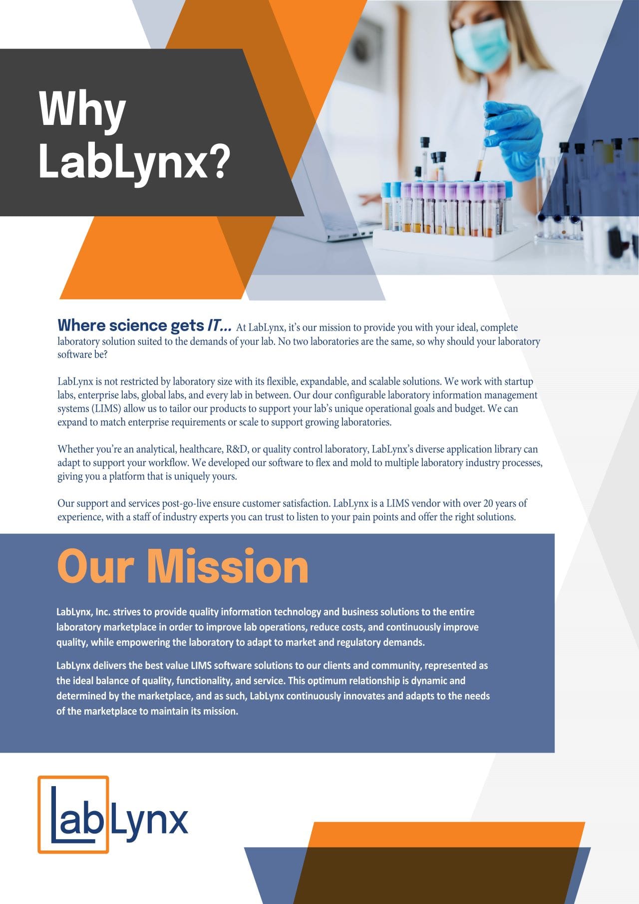 Why LabLynx? | Brochures | LabLynx