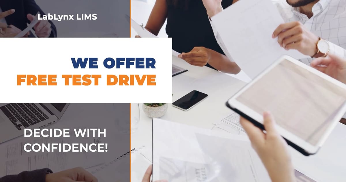 LabLynx LIMS Test Drive | LabLynx LIMS