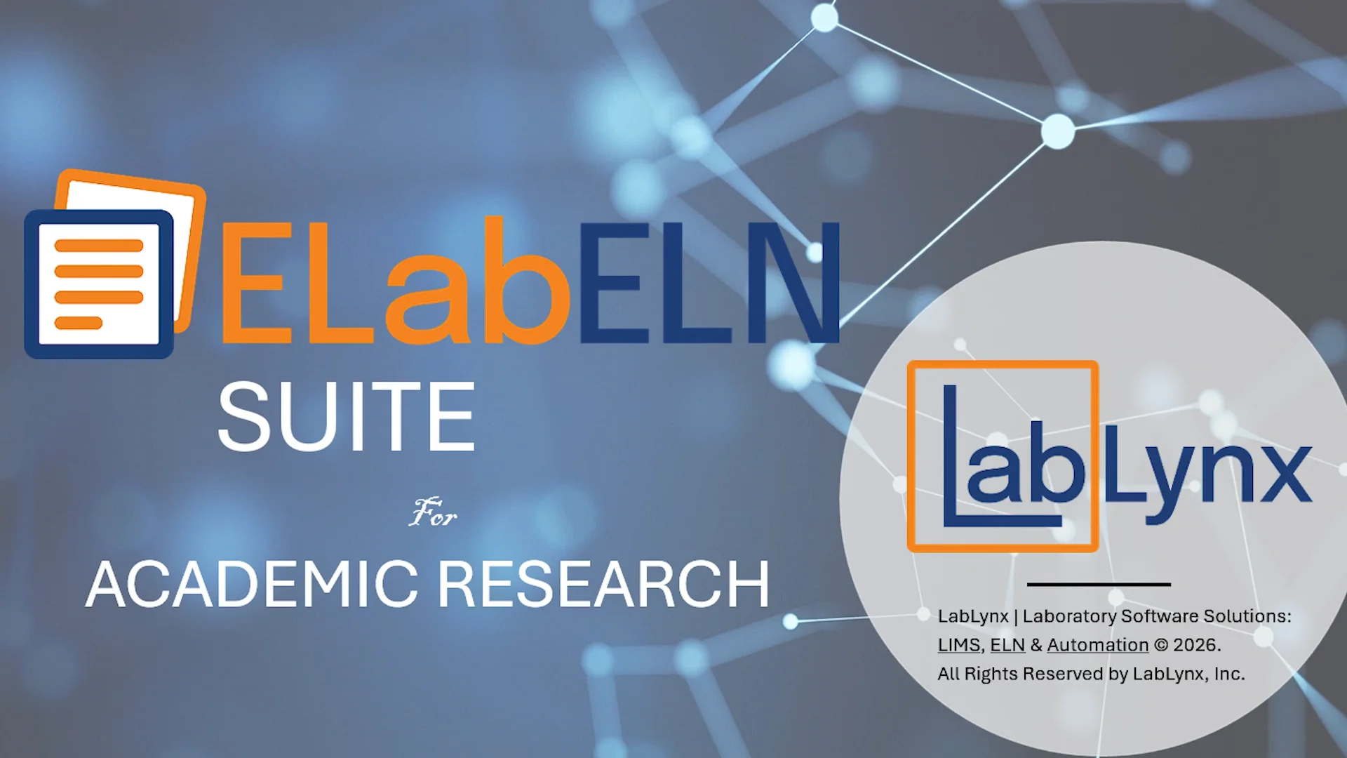 The LabLynx ELabELN Suite for Academic Research | LabLynx LIMS